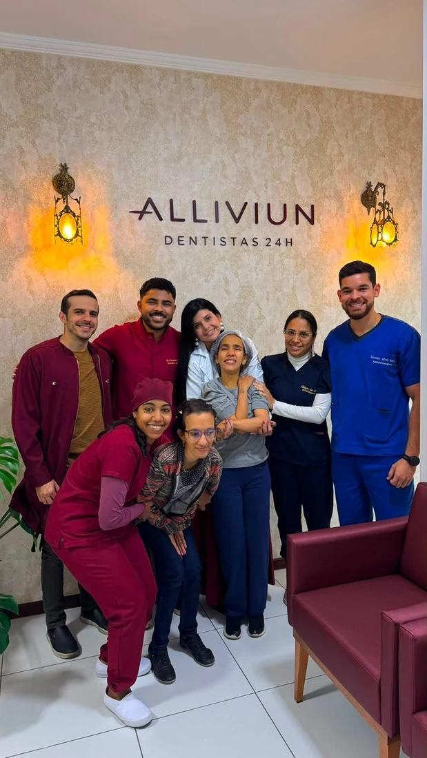Equipe da Alliviun pronta para receber com cuidado e acolhimento